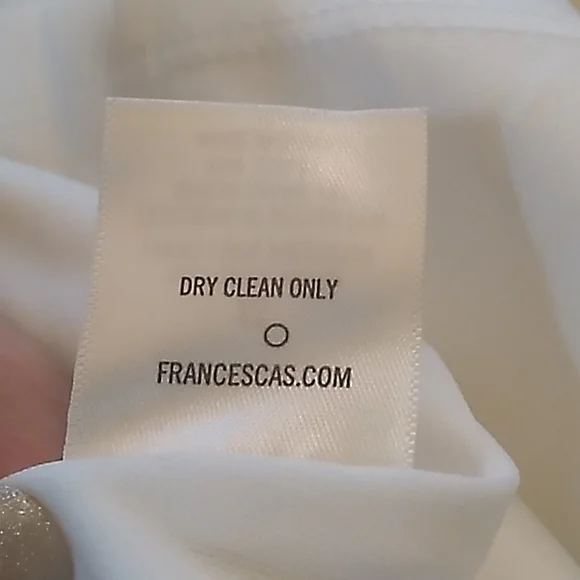 Blue Rain Francesca's Women's Ivory embroidered dress in size XS 100% Rayon - Picture 8 of 8